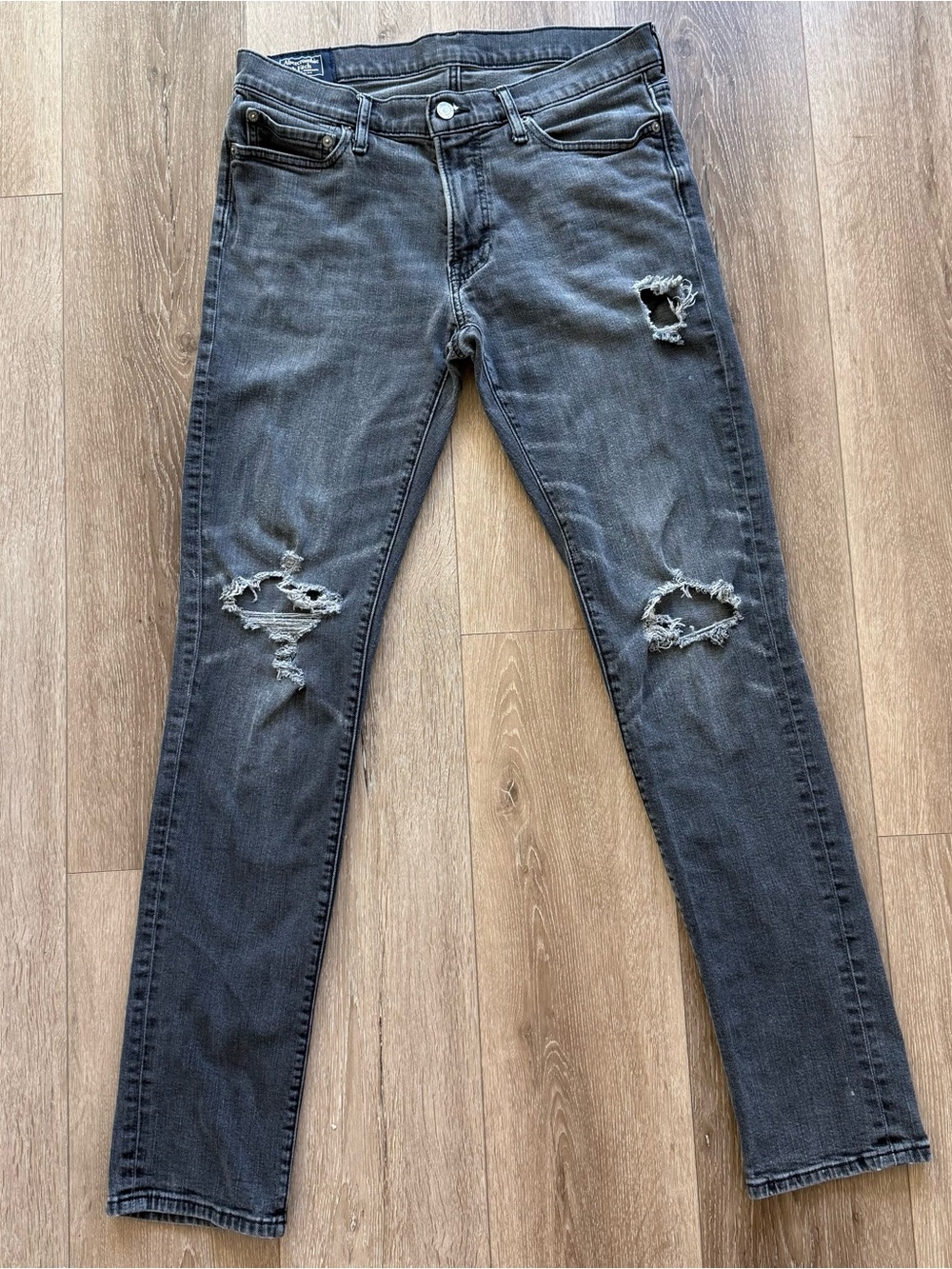Men’s Abercrombie & Fitch Langdon Skinny Distressed Jeans 32x34